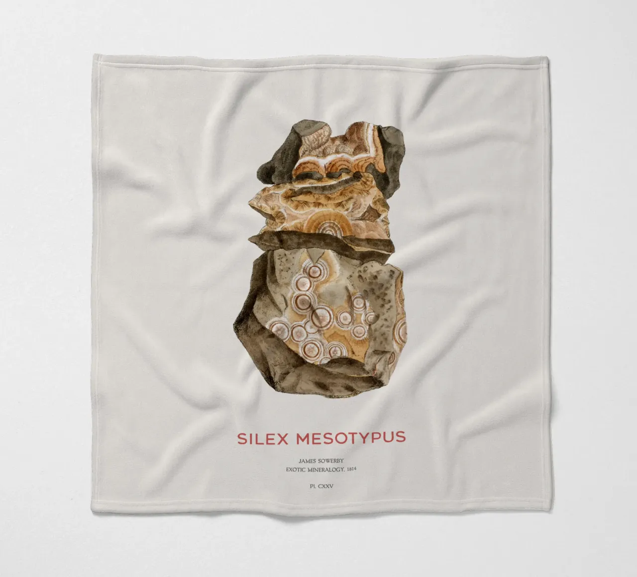 Natrolith oder Silex Mesotypus Fleecedecke von Vintagrafica