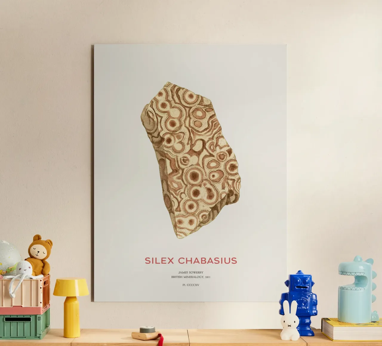 Chabasit oder Silex Chabasius Alu-Dibond von Vintagrafica