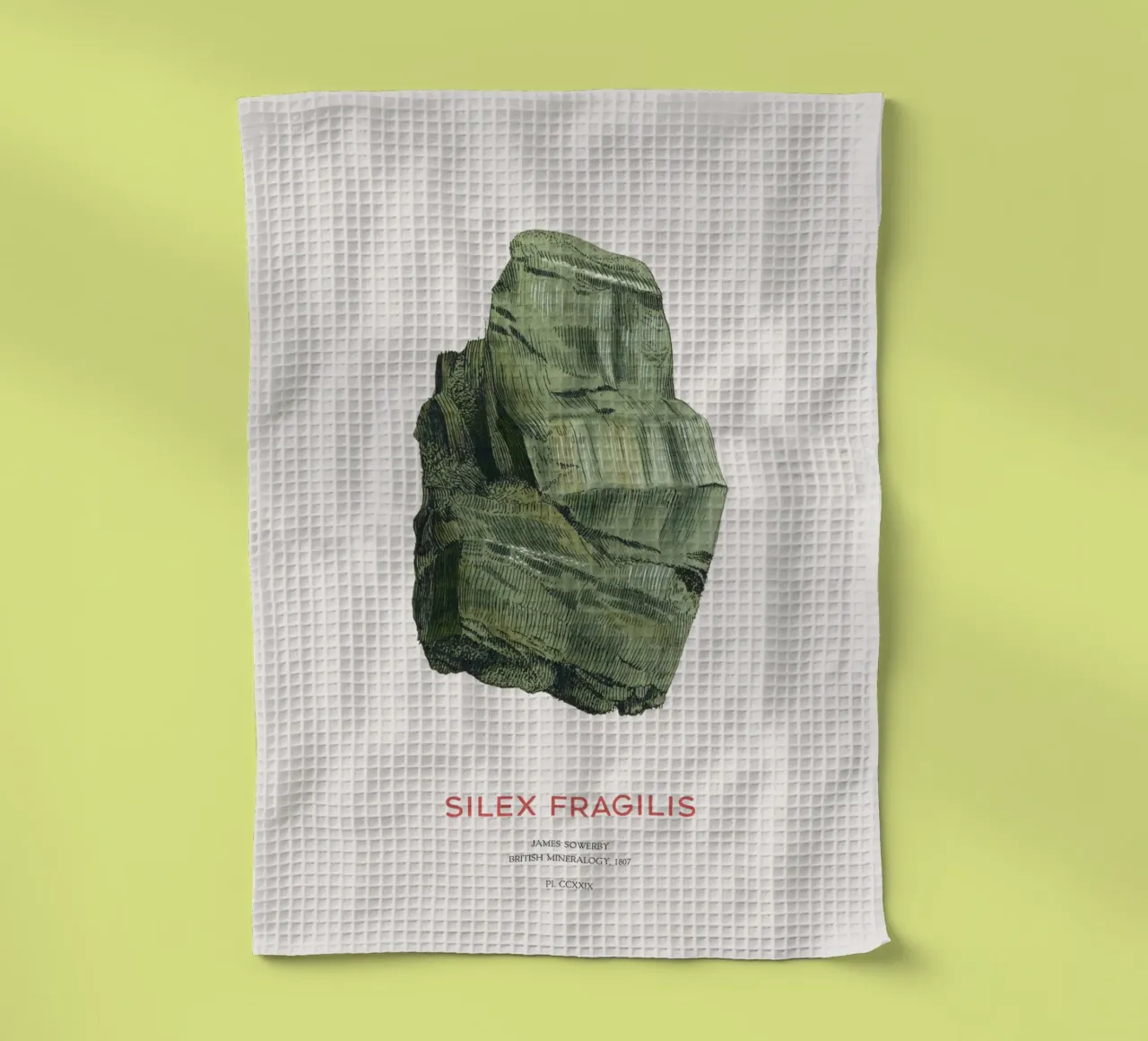 Aktinolith oder Silex Fragilis Geschirrtuch von Vintagrafica