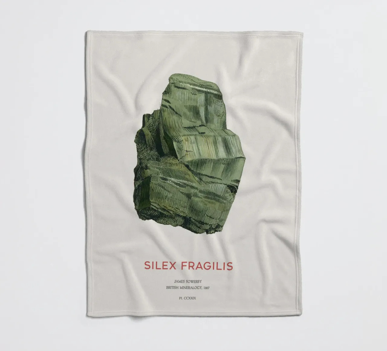 Aktinolith oder Silex Fragilis Fleecedecke von Vintagrafica
