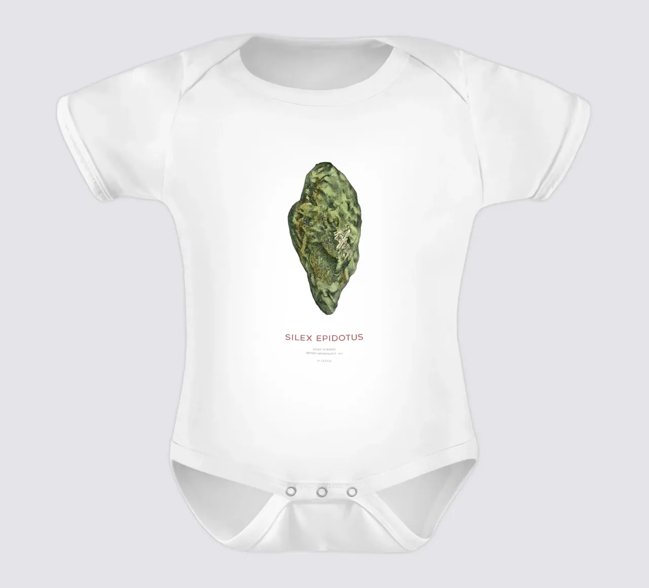 Epidot oder Silex Epidotus Kurzarm Babybody von Vintagrafica