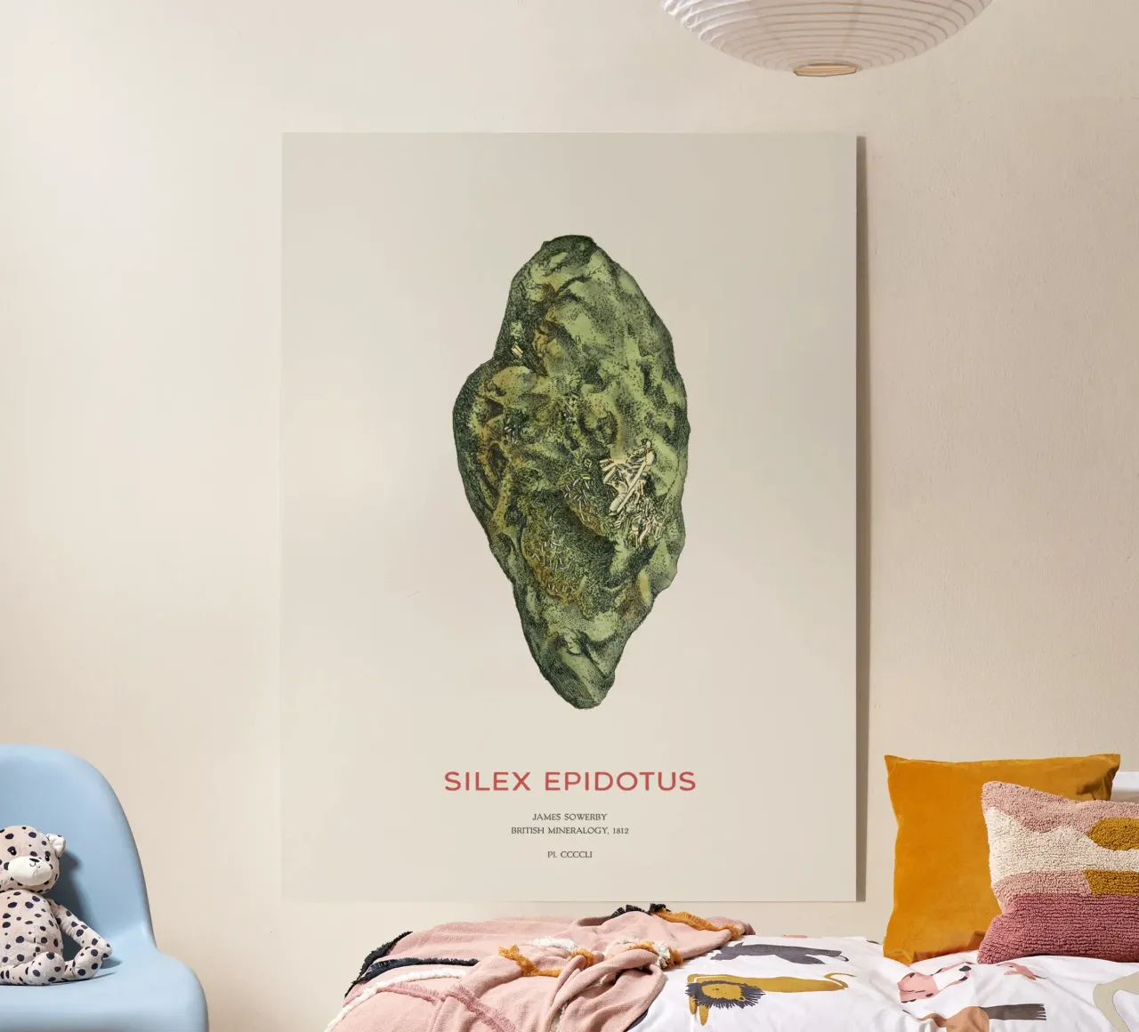 Epidot oder Silex Epidotus Acryl-Glas von Vintagrafica