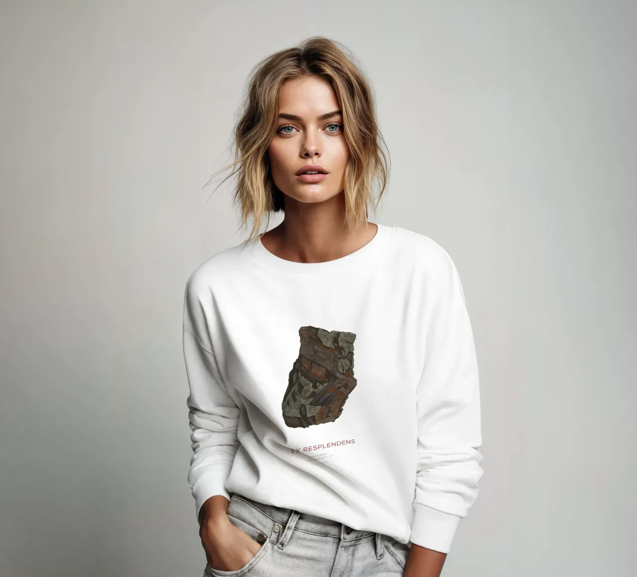 Hypersthene oder Silex Resplendens Sweatshirt von Vintagrafica