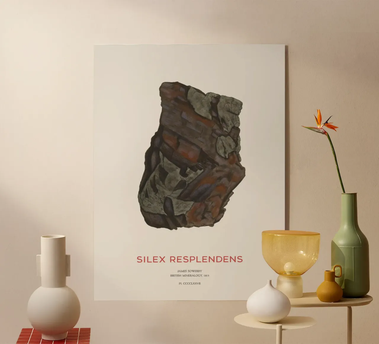 Hypersthene oder Silex Resplendens Acryl-Glas von Vintagrafica