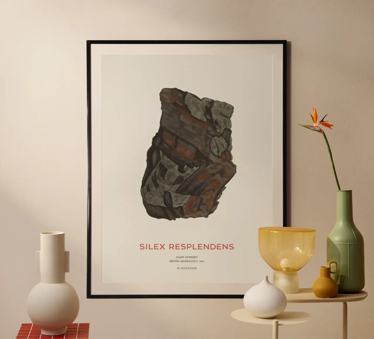 Hypersthene oder Silex Resplendens Hahnemühle von Vintagrafica
