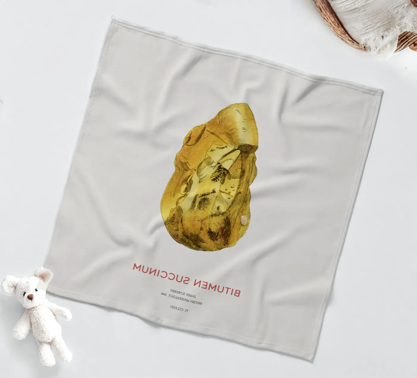 Bernstein oder Bitumen Succinum Fleecedecke von Vintagrafica