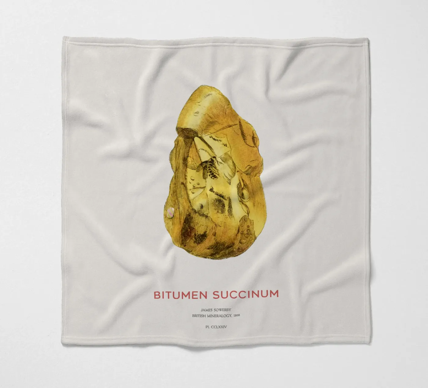 Bernstein oder Bitumen Succinum Fleecedecke von Vintagrafica