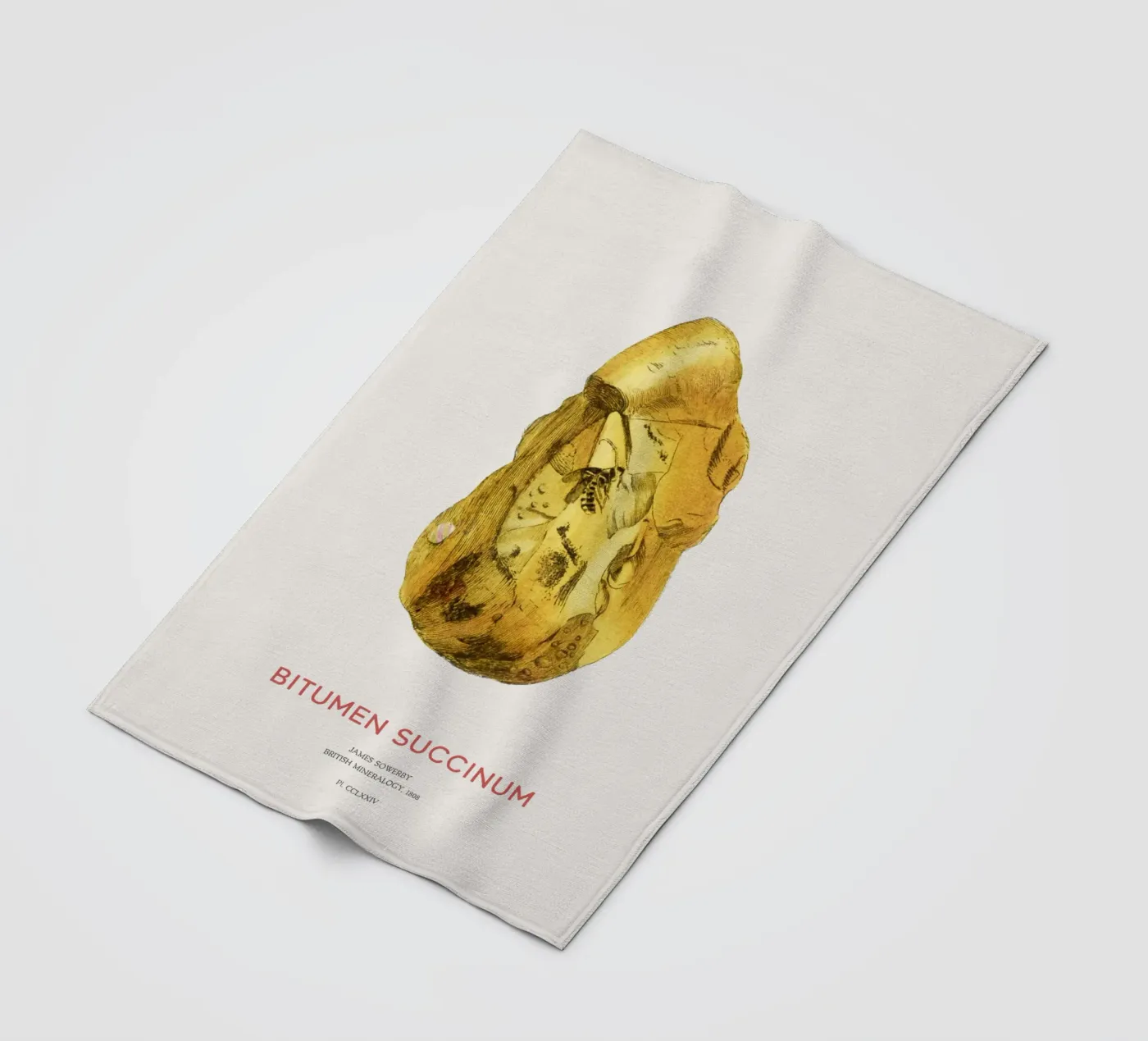 Bernstein oder Bitumen Succinum Fleecedecke von Vintagrafica