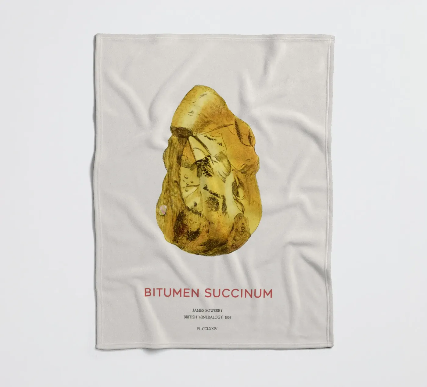 Bernstein oder Bitumen Succinum Fleecedecke von Vintagrafica