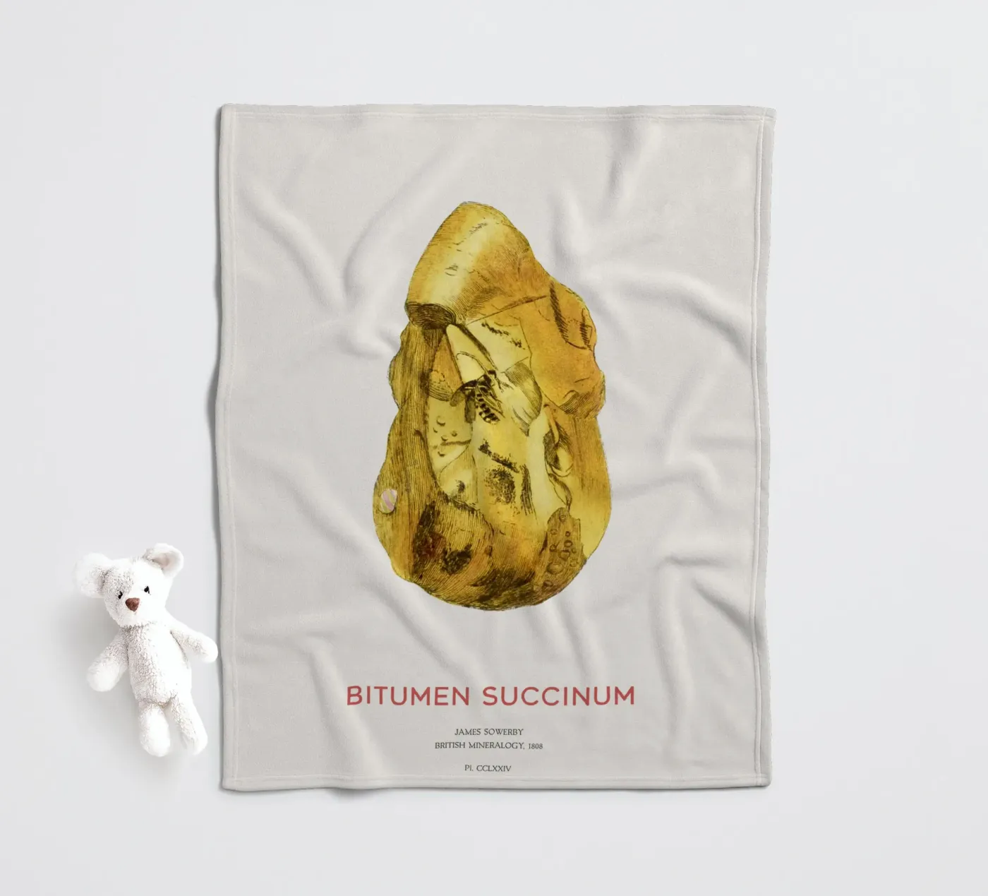 Bernstein oder Bitumen Succinum Fleecedecke von Vintagrafica