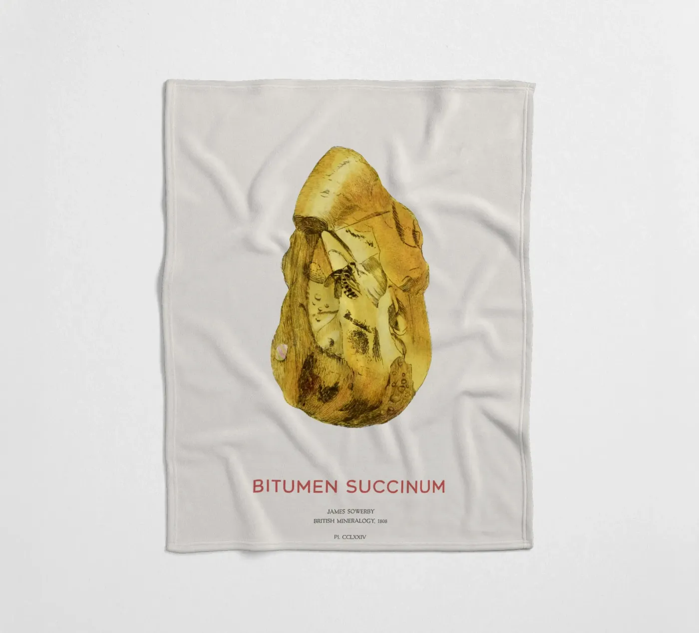 Bernstein oder Bitumen Succinum Fleecedecke von Vintagrafica