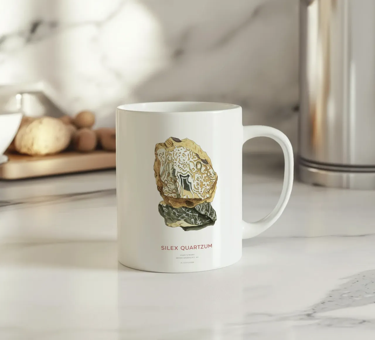 Selce o quarzo di Silex tazza in ceramica da Vintagrafica