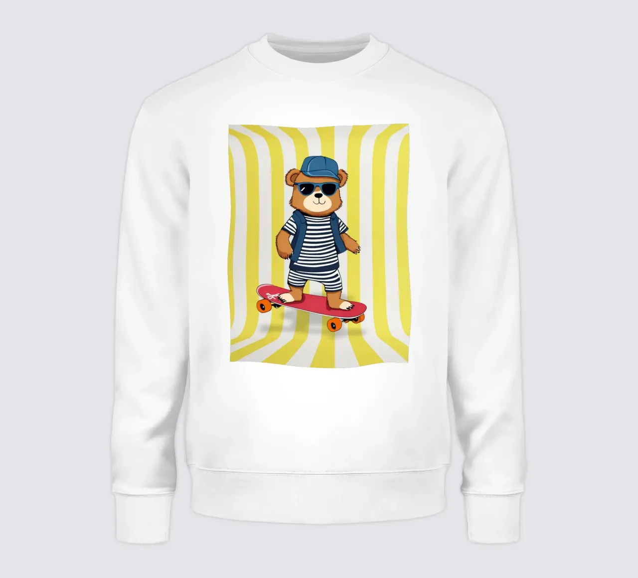 Cool Bear Rollin felpa da Doodle Dreams Art