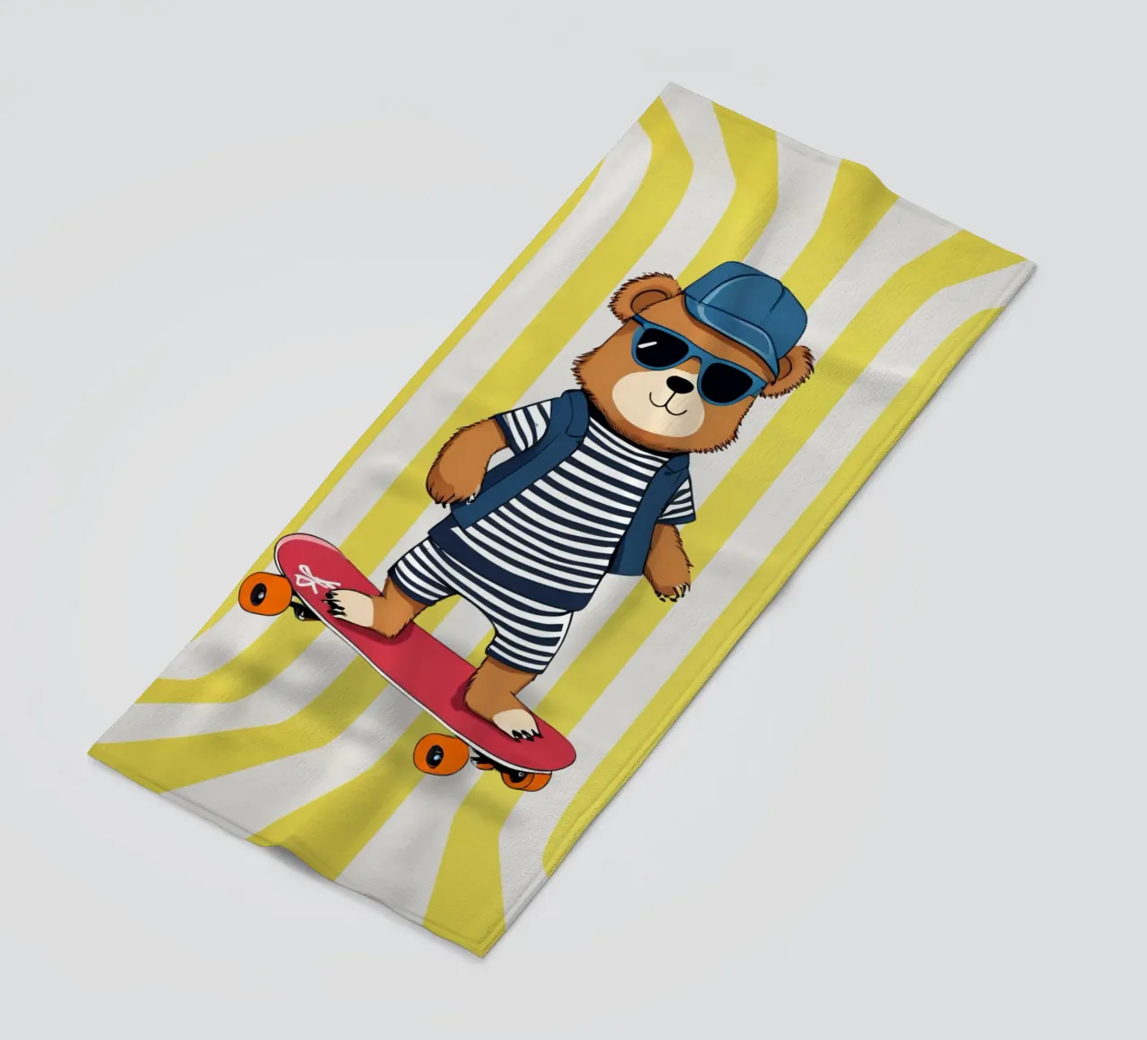 Cool Bear Rollin telo mare da Doodle Dreams Art