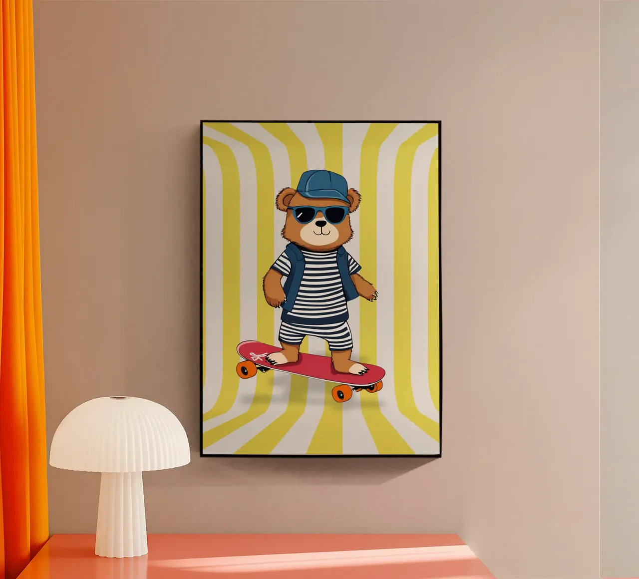 Cool Bear Rollin plexiglass da Doodle Dreams Art