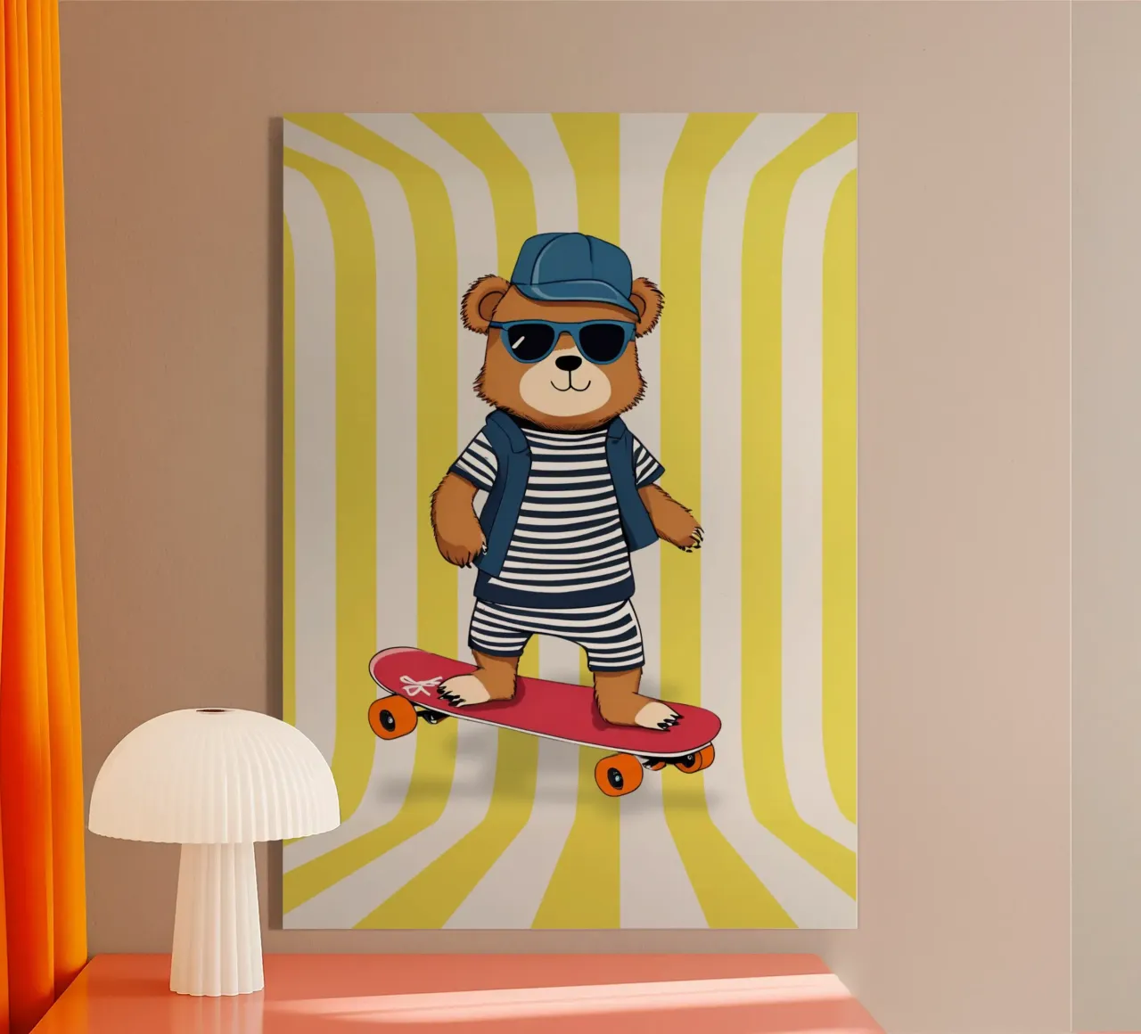 Cool Bear Rollin plexiglass da Doodle Dreams Art