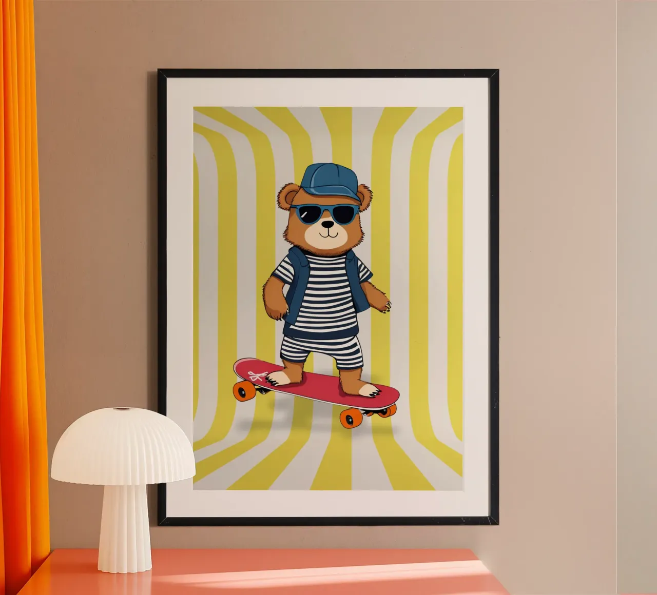 Cool Bear Rollin poster da Doodle Dreams Art