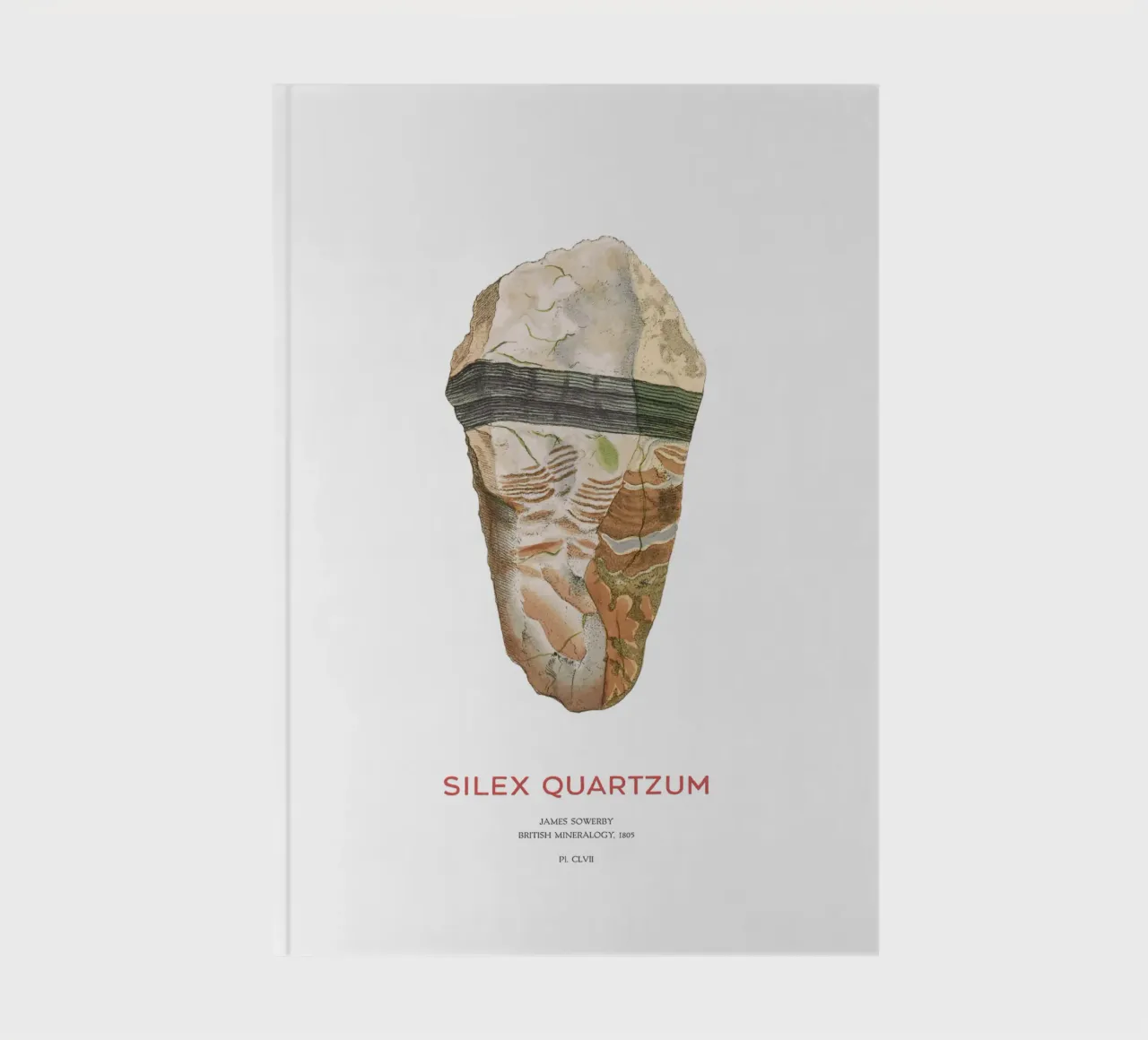 Jaspis oder Silex-Quarz Notizbuch von Vintagrafica