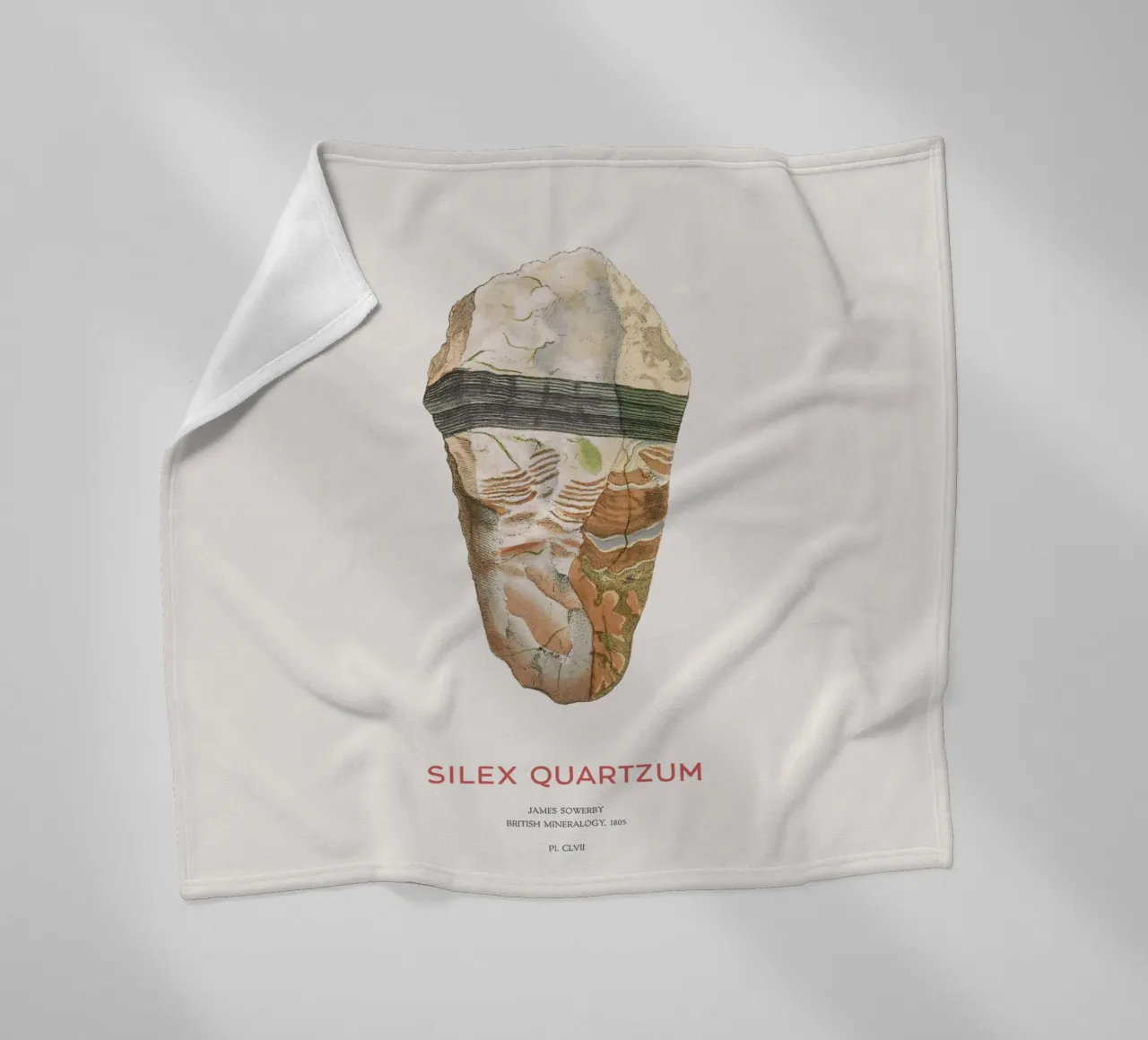 Jaspis oder Silex-Quarz Fleecedecke von Vintagrafica