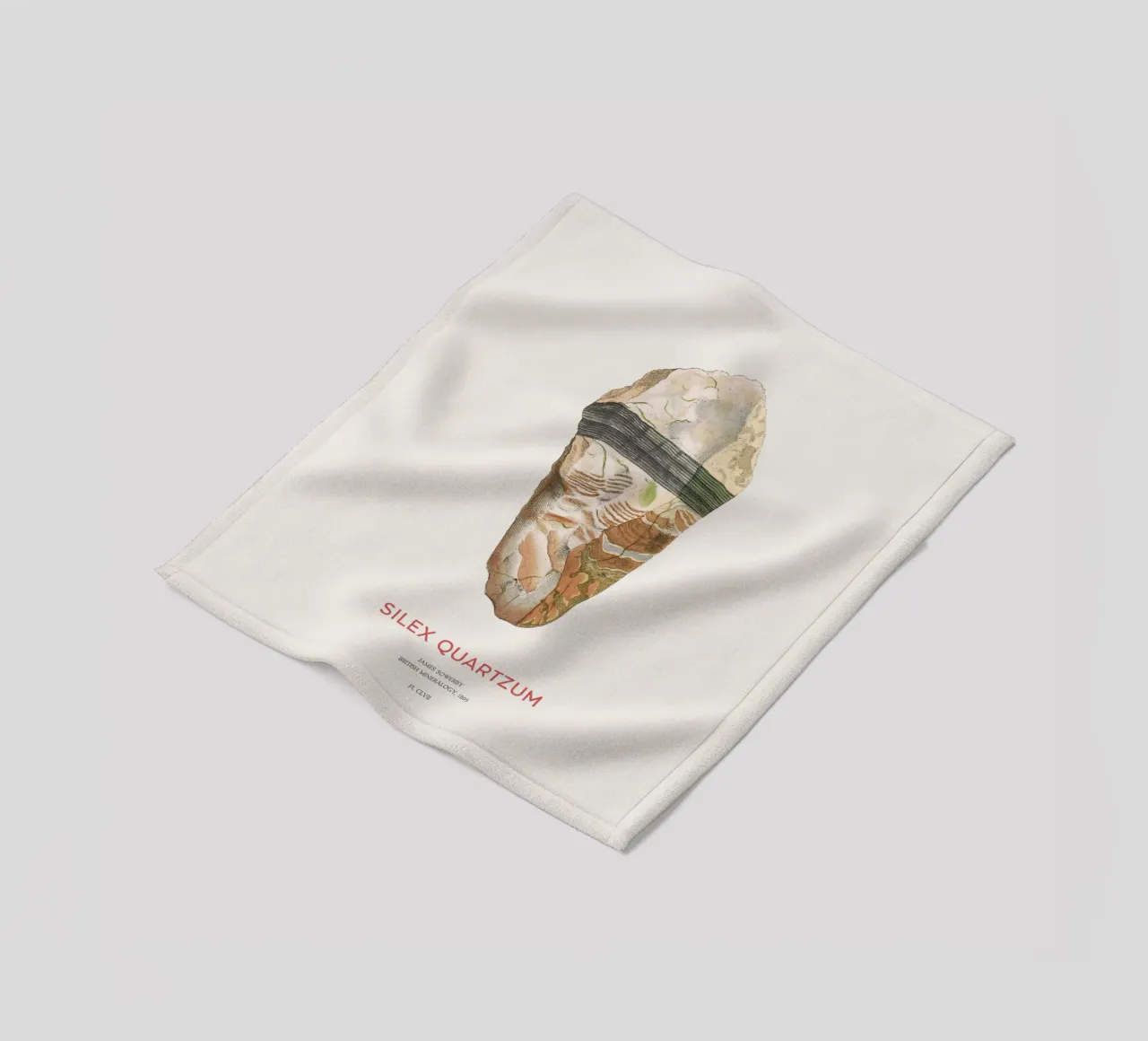 Jaspis oder Silex-Quarz Fleecedecke von Vintagrafica