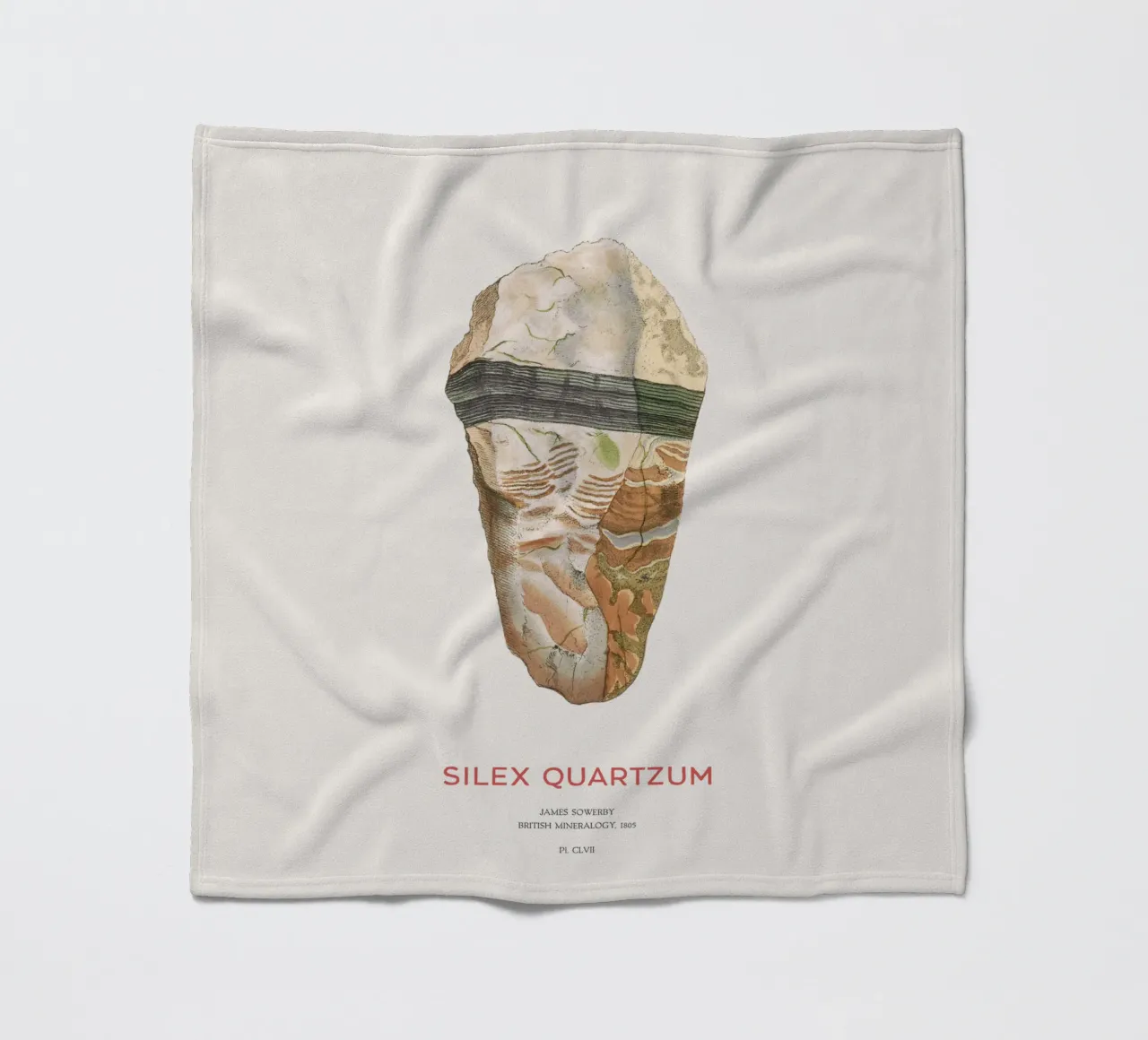 Jaspis oder Silex-Quarz Fleecedecke von Vintagrafica