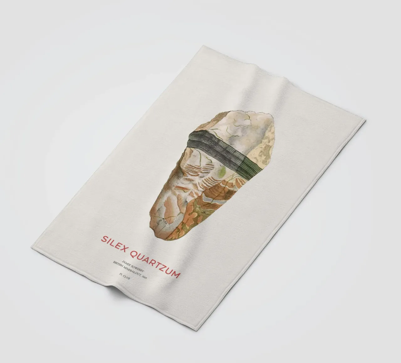 Jaspis oder Silex-Quarz Fleecedecke von Vintagrafica