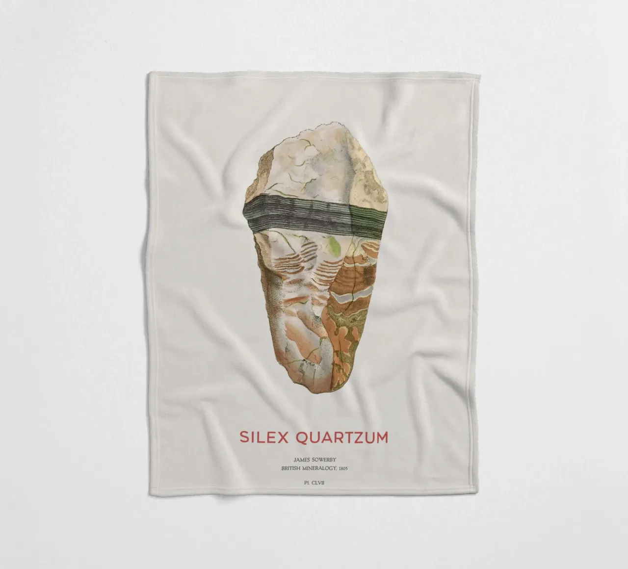 Jaspis oder Silex-Quarz Fleecedecke von Vintagrafica