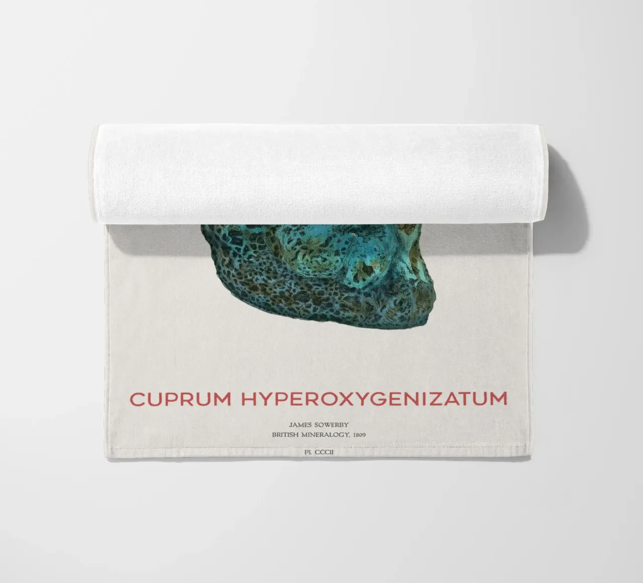 Kupfererz oder Cuprum Hyperoxygenizatum Strandtuch von Vintagrafica