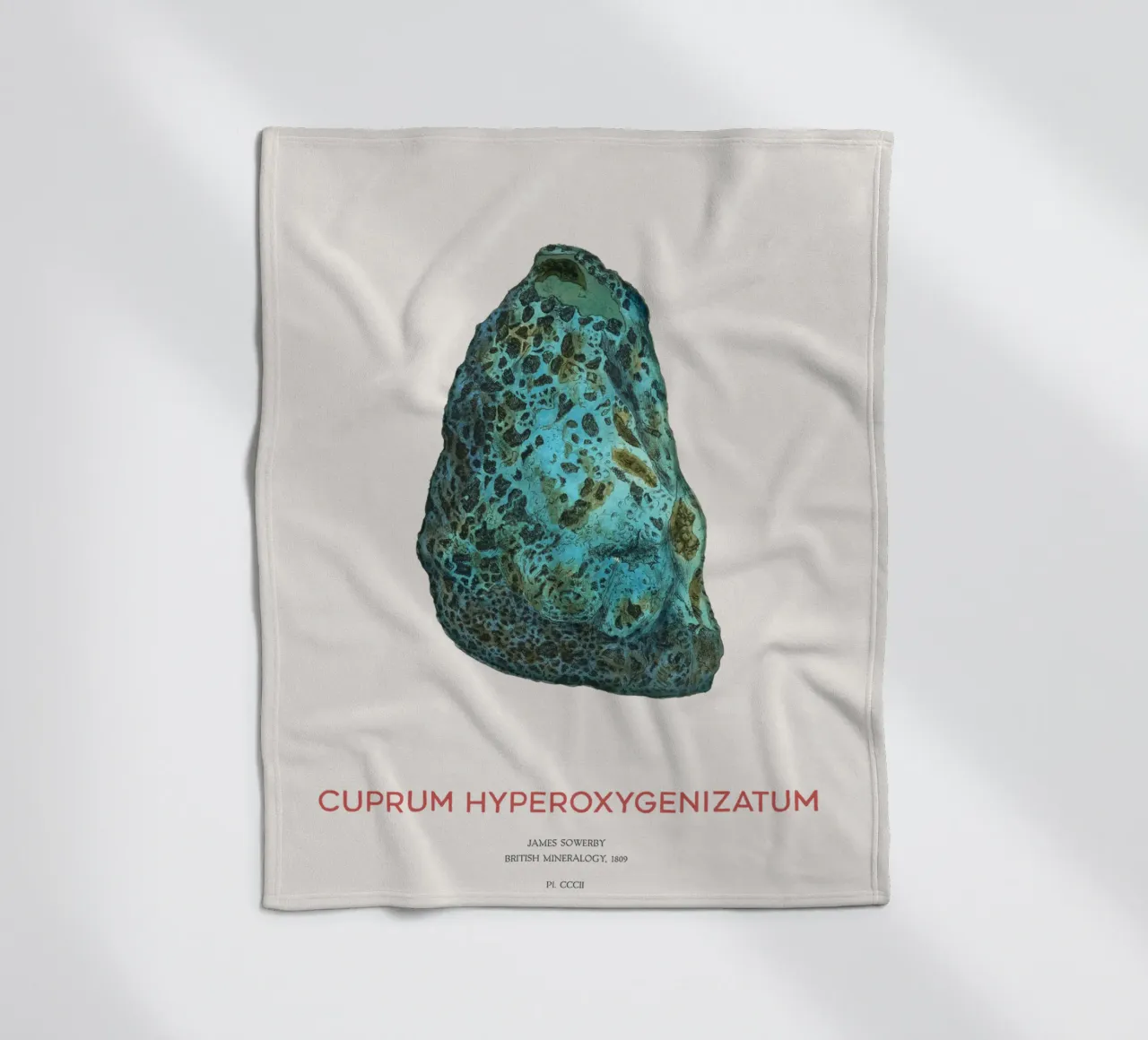 Kupfererz oder Cuprum Hyperoxygenizatum Fleecedecke von Vintagrafica