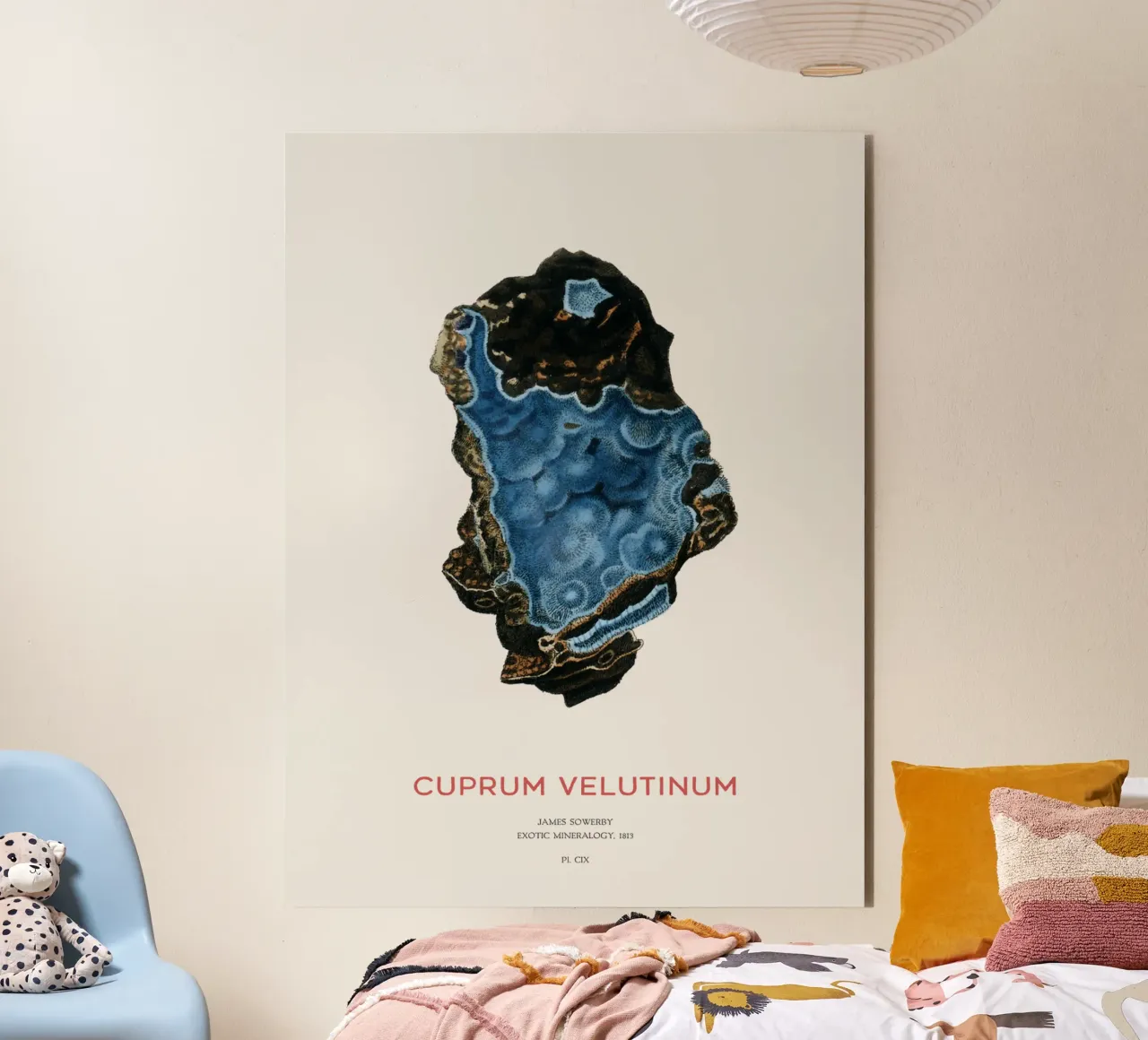 Cyanotrichit oder Cuprum Velutinum Alu-Dibond von Vintagrafica