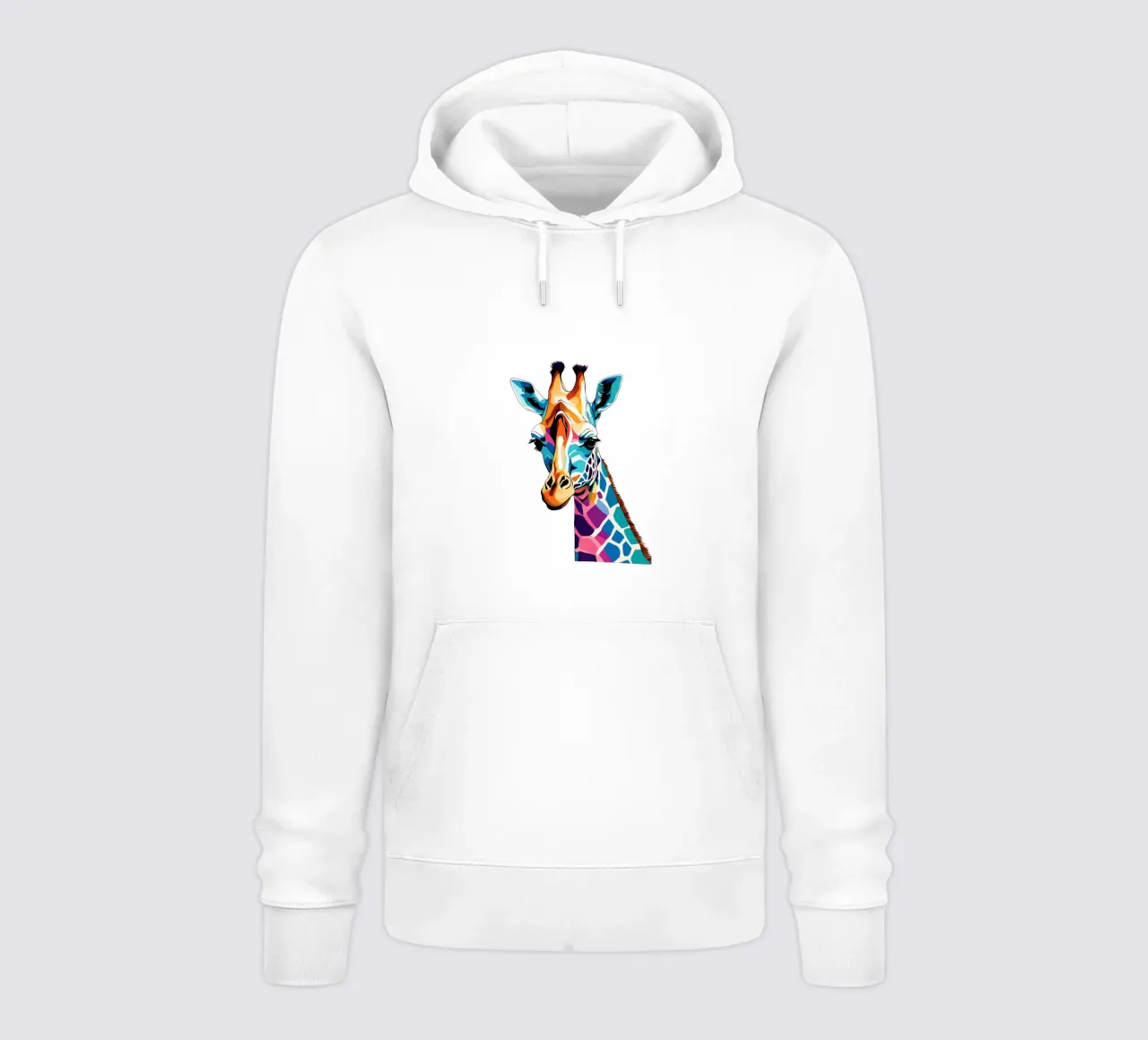 "Giraffa prismatica" felpa con cappuccio da Doodle Dreams Art