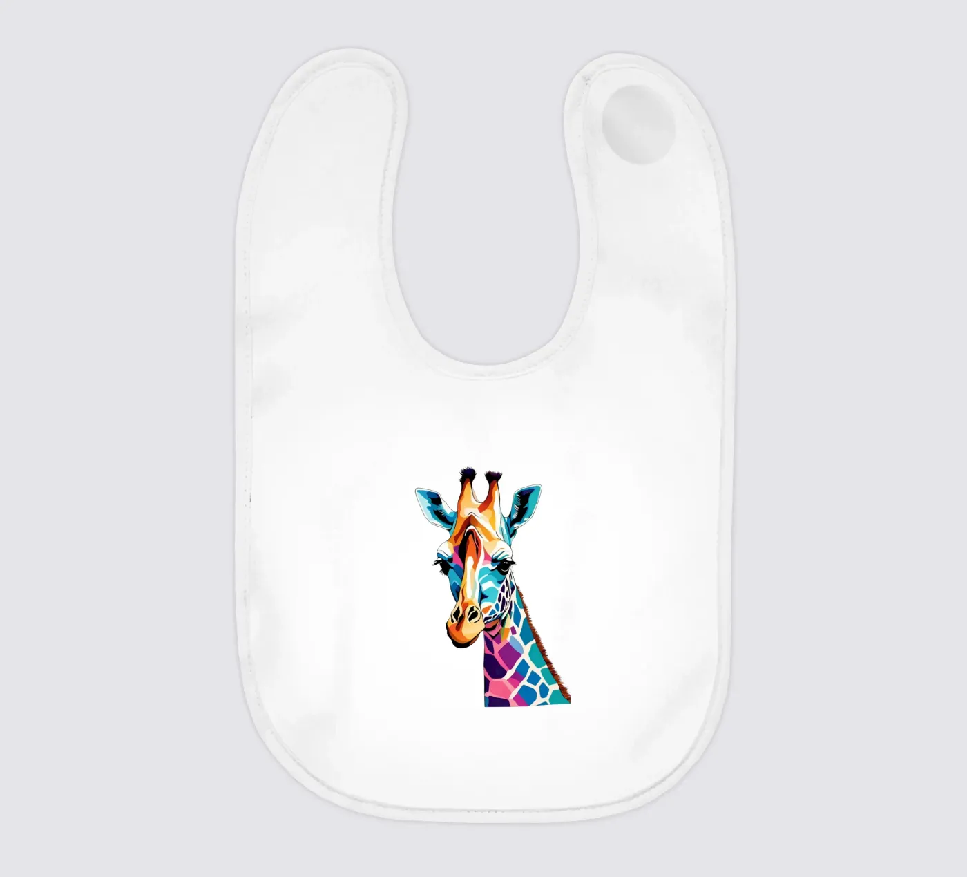 "Giraffa prismatica" bavaglino da Doodle Dreams Art