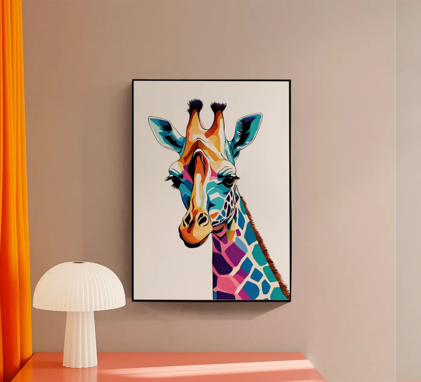 "Giraffa prismatica" plexiglass da Doodle Dreams Art