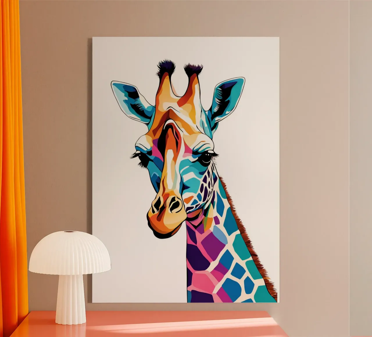 "Giraffa prismatica" plexiglass da Doodle Dreams Art