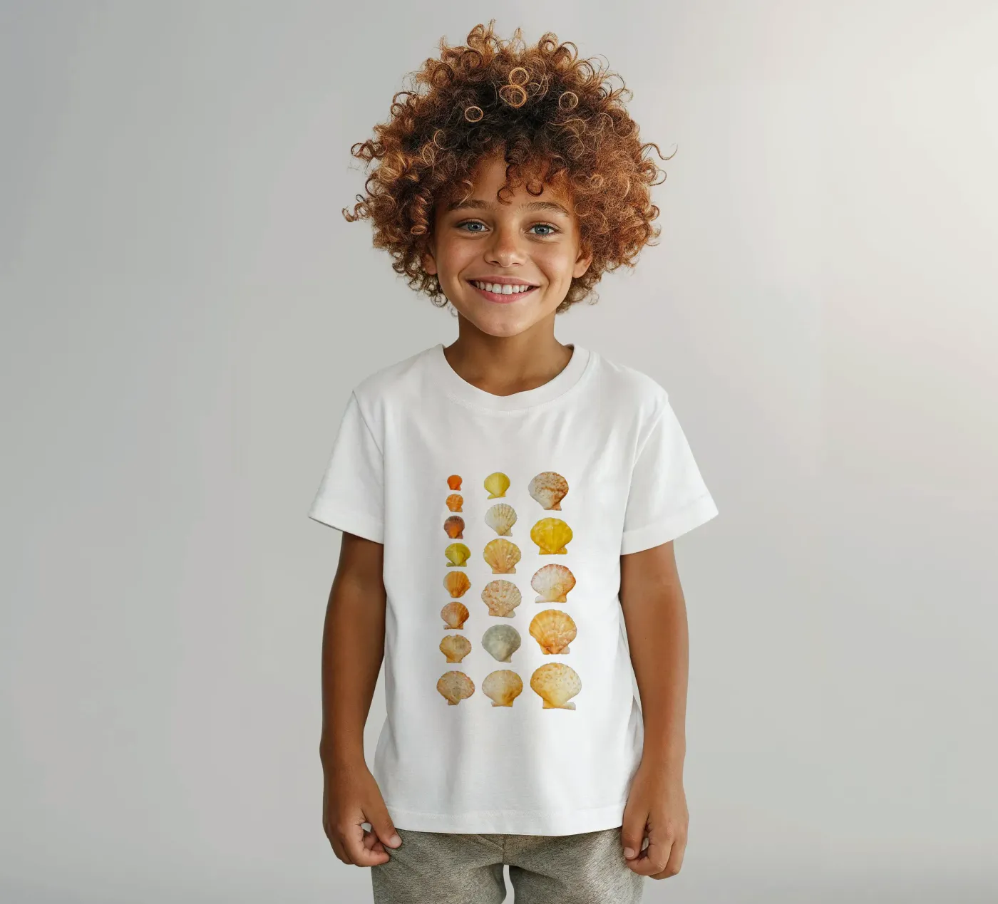 Seashells Kinder T-Shirt von Curious Collections by Marielle Leenders
