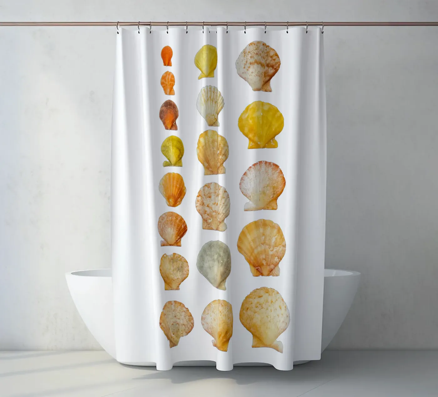 Seashells douchegordijn van Curious Collections by Marielle Leenders