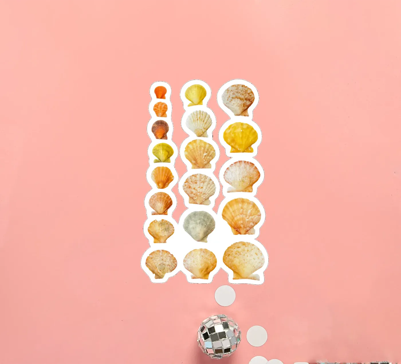 Conchiglie adesivo da Curious Collections by Marielle Leenders