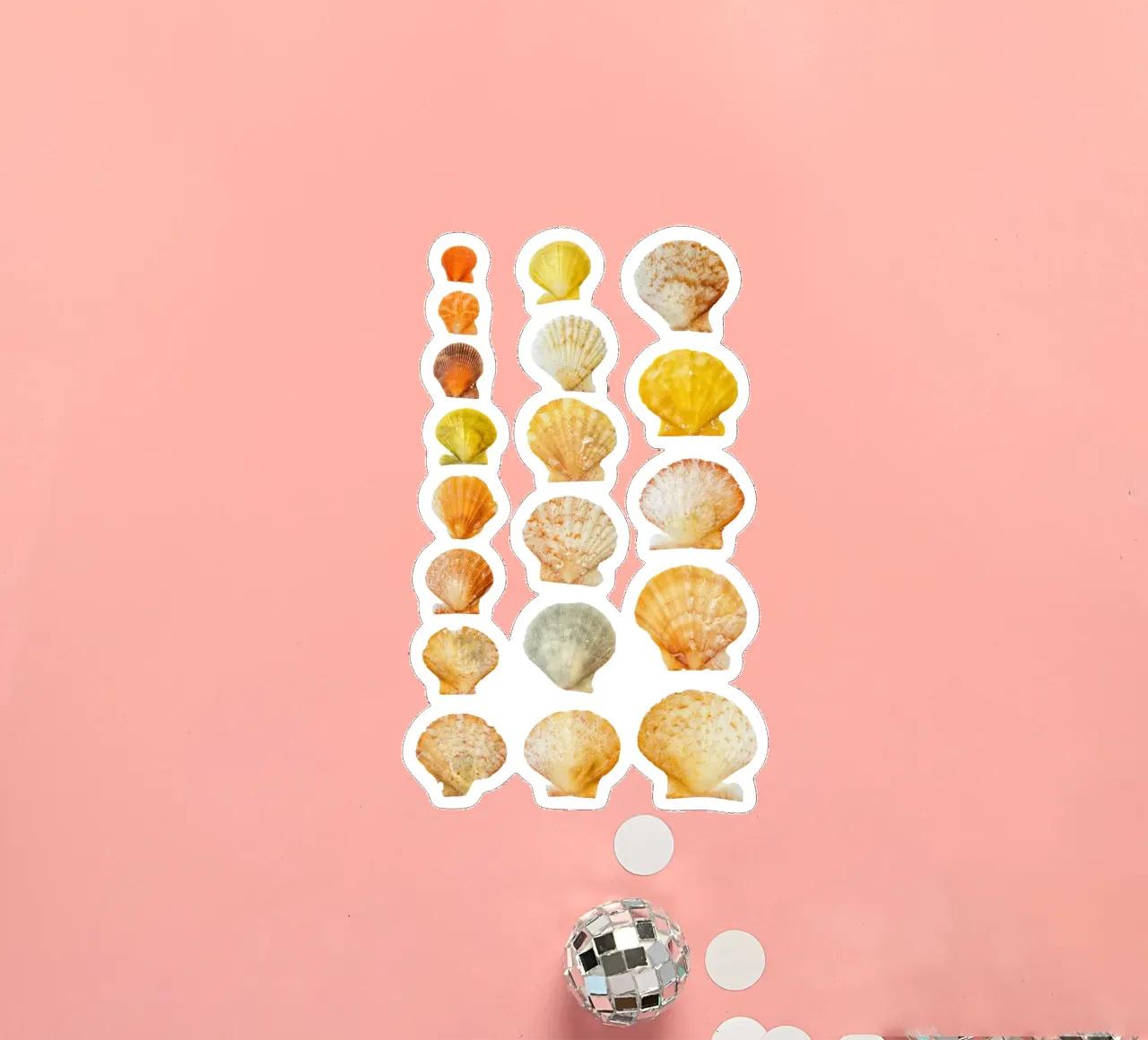 Seashells sticker by Curious Collections by Marielle Leenders