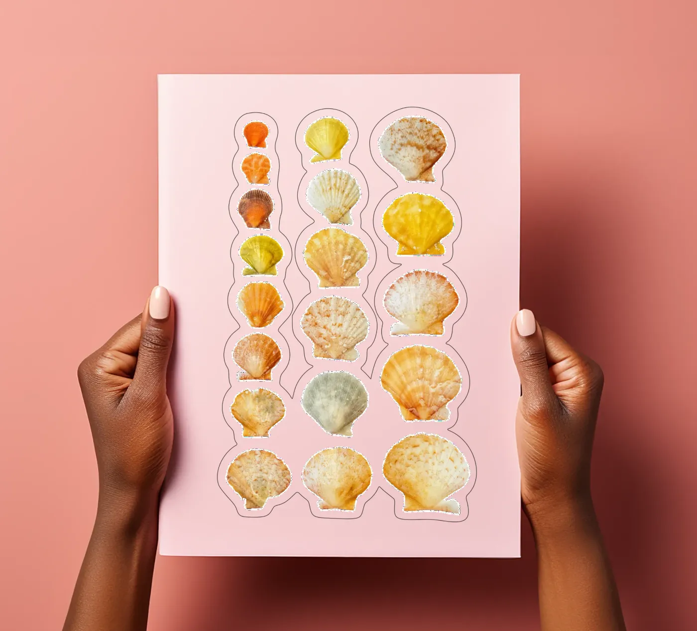Seashells stickervel van Curious Collections by Marielle Leenders