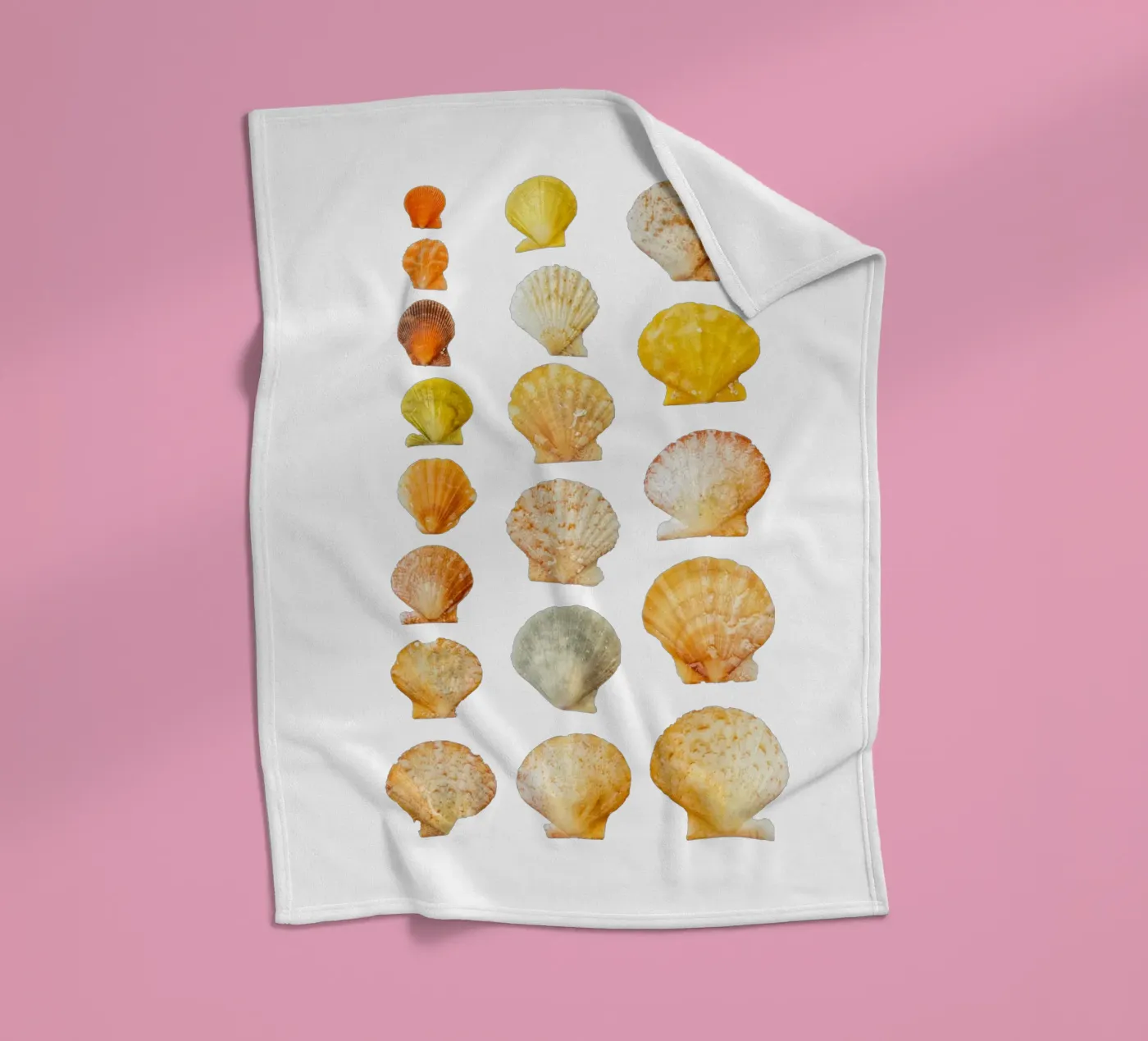 Seashells fleecedeken van Curious Collections by Marielle Leenders