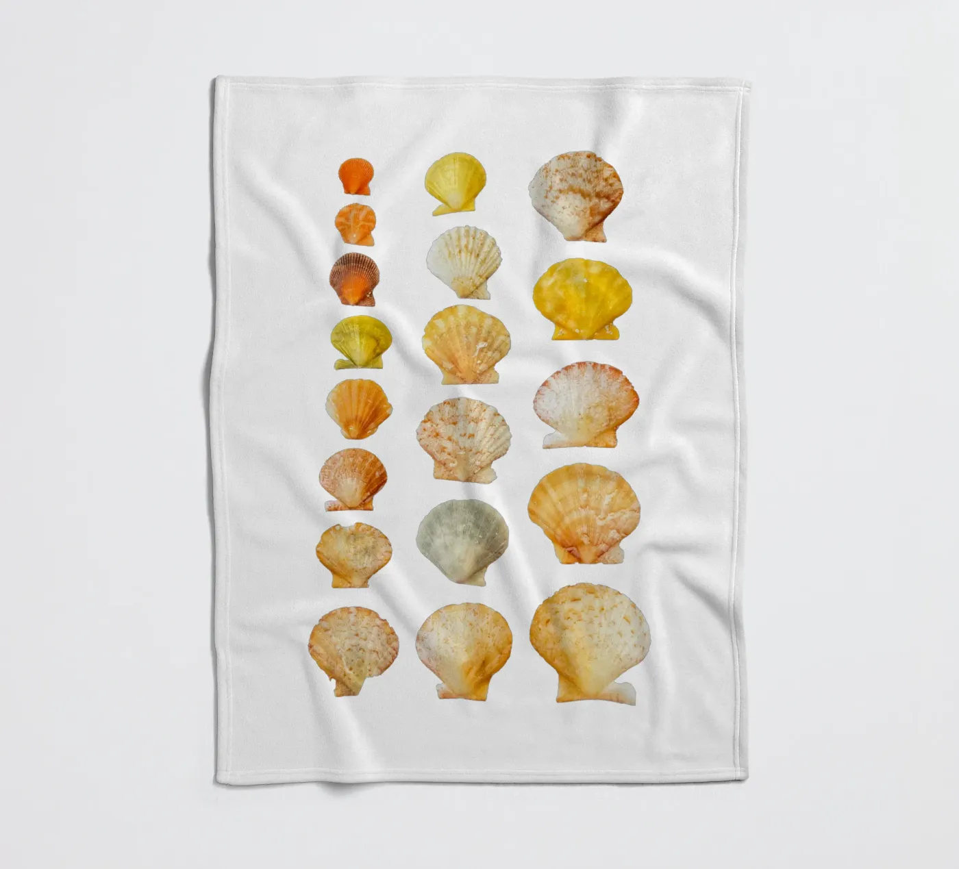 Seashells fleecedeken van Curious Collections by Marielle Leenders