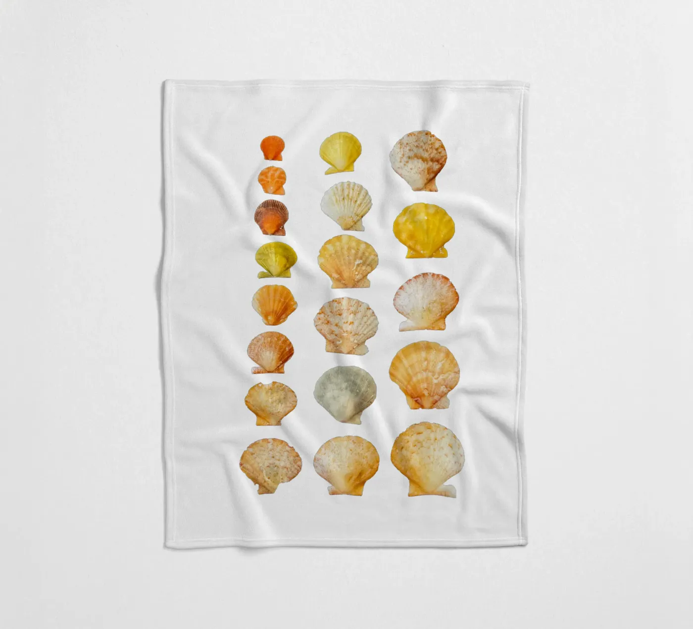 Seashells fleecedeken van Curious Collections by Marielle Leenders