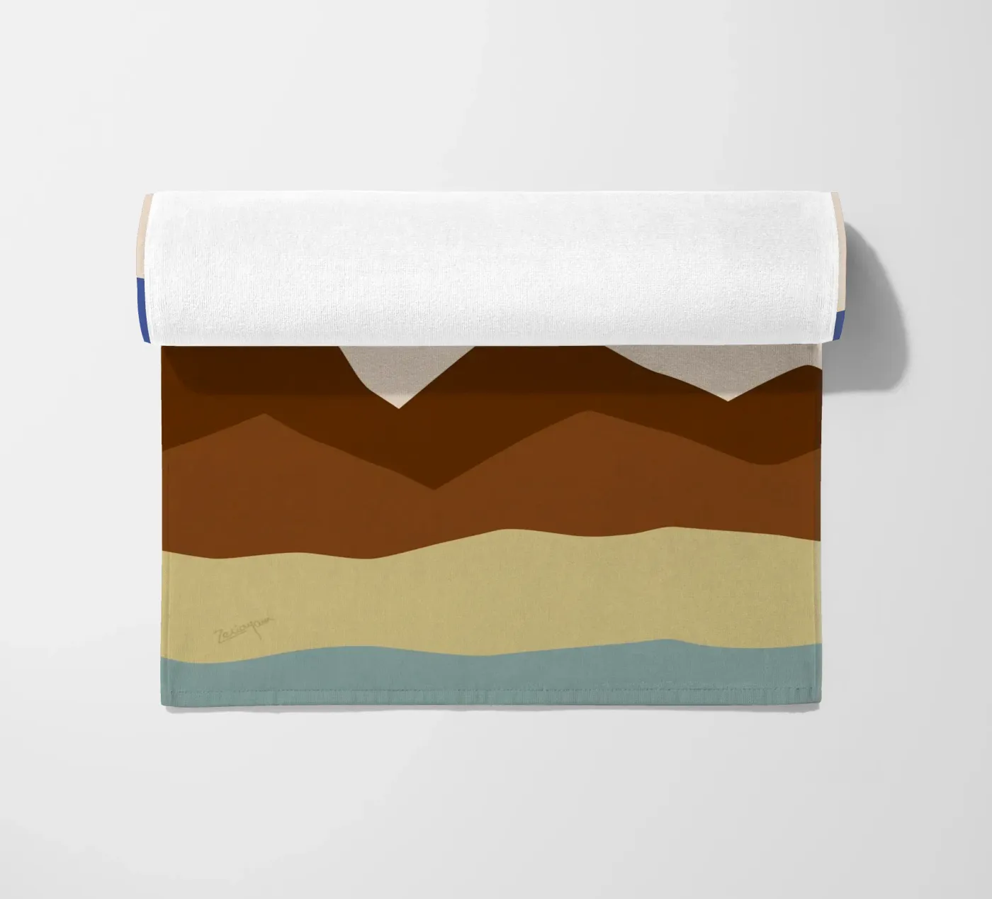 Zwoel strandhanddoek van zeriayam