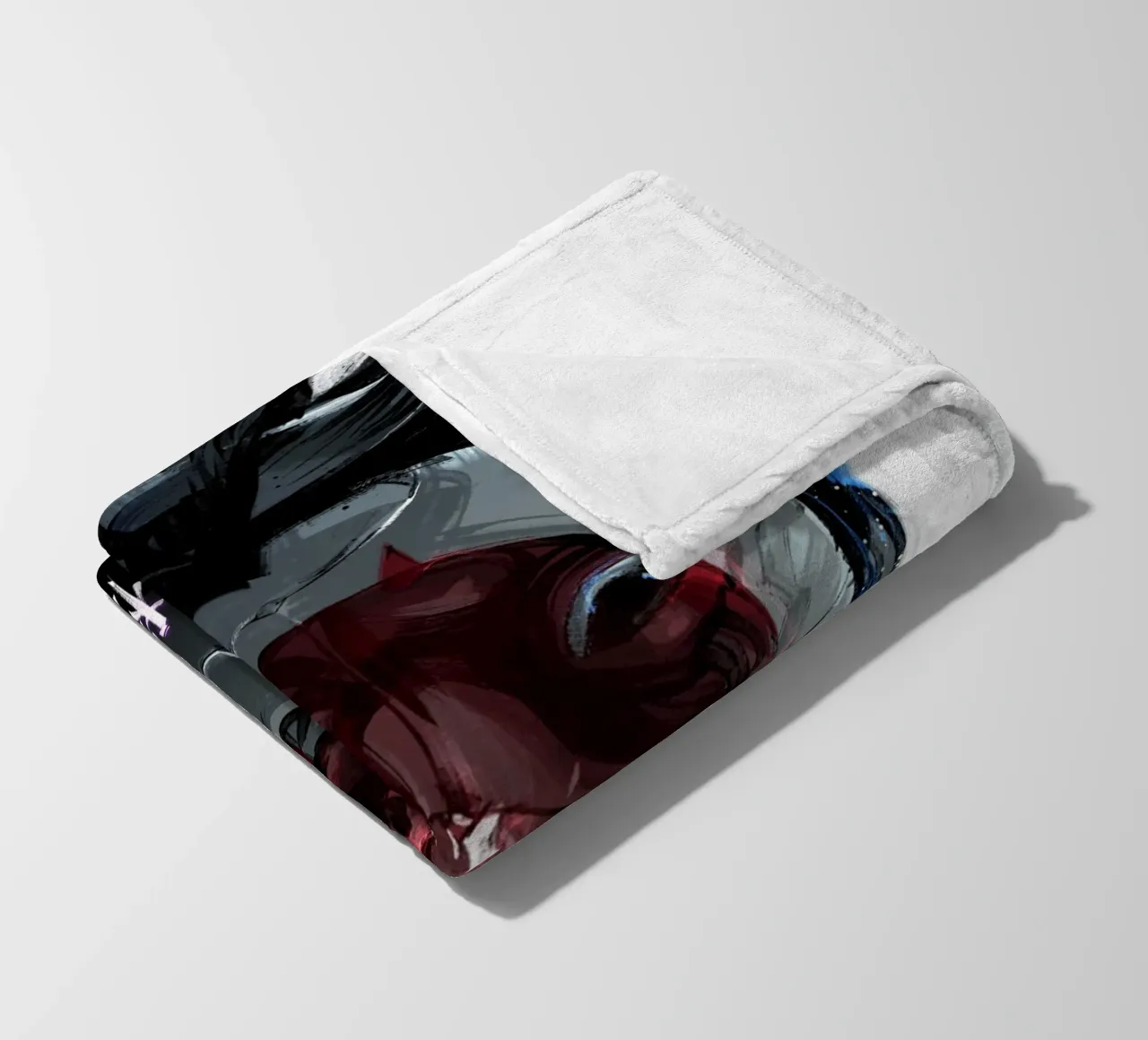 Robogeisha fleece blanket by nabakumov