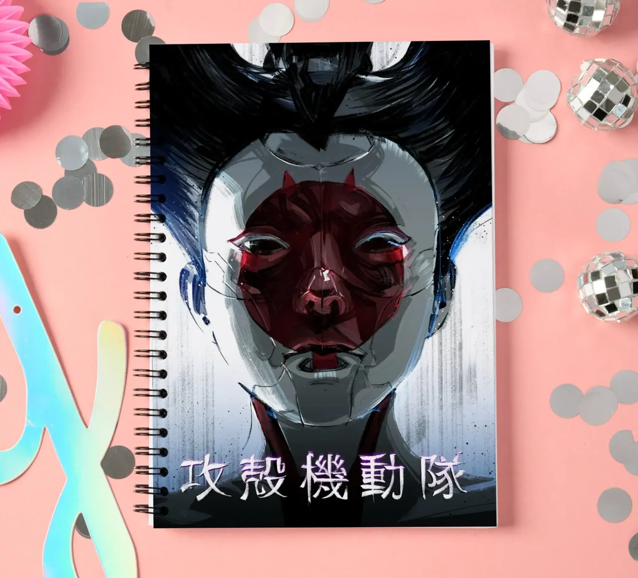 Robogeisha spiral notebook by nabakumov