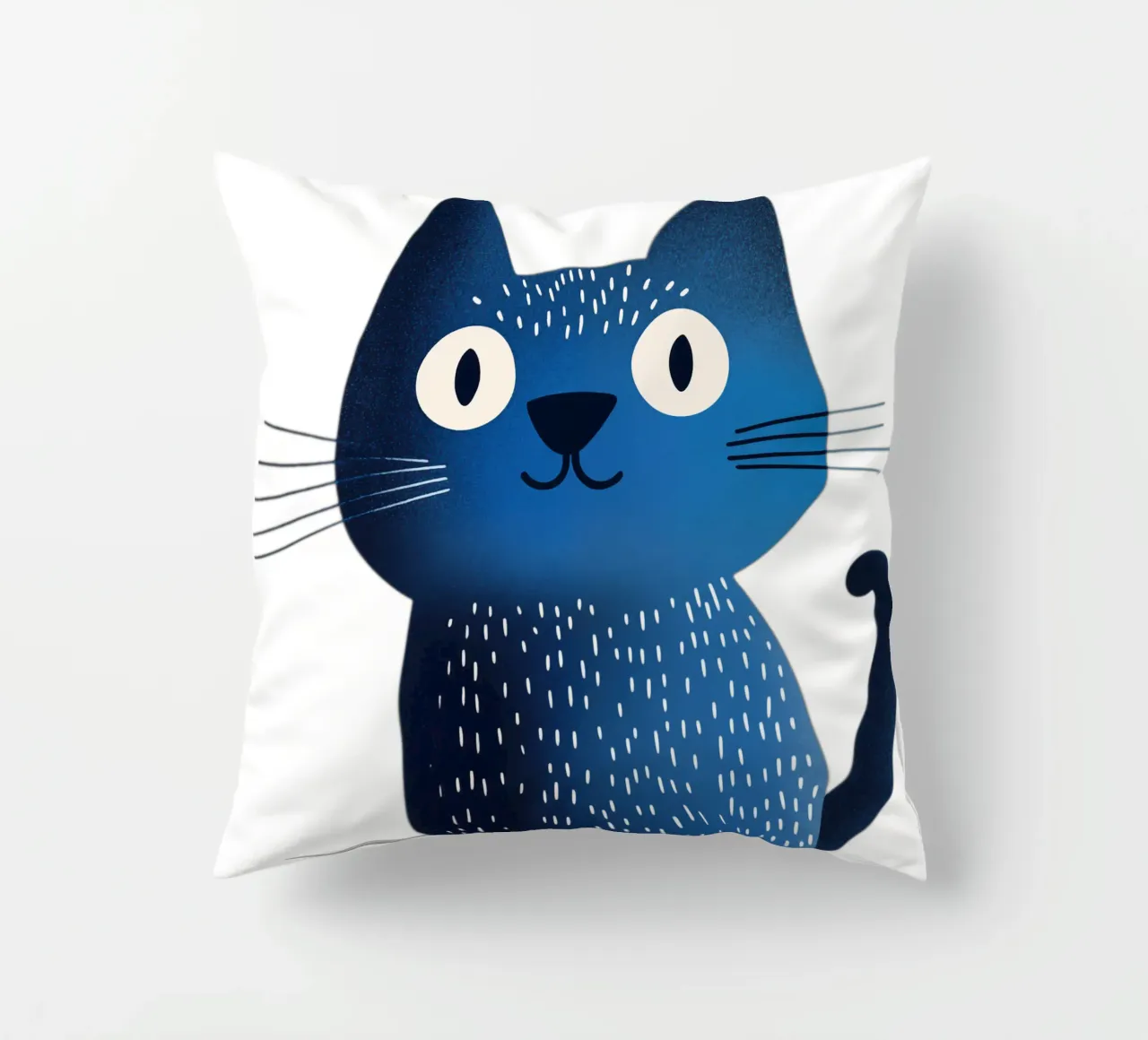 Gatto blu per bambini cuscino da Autofocus