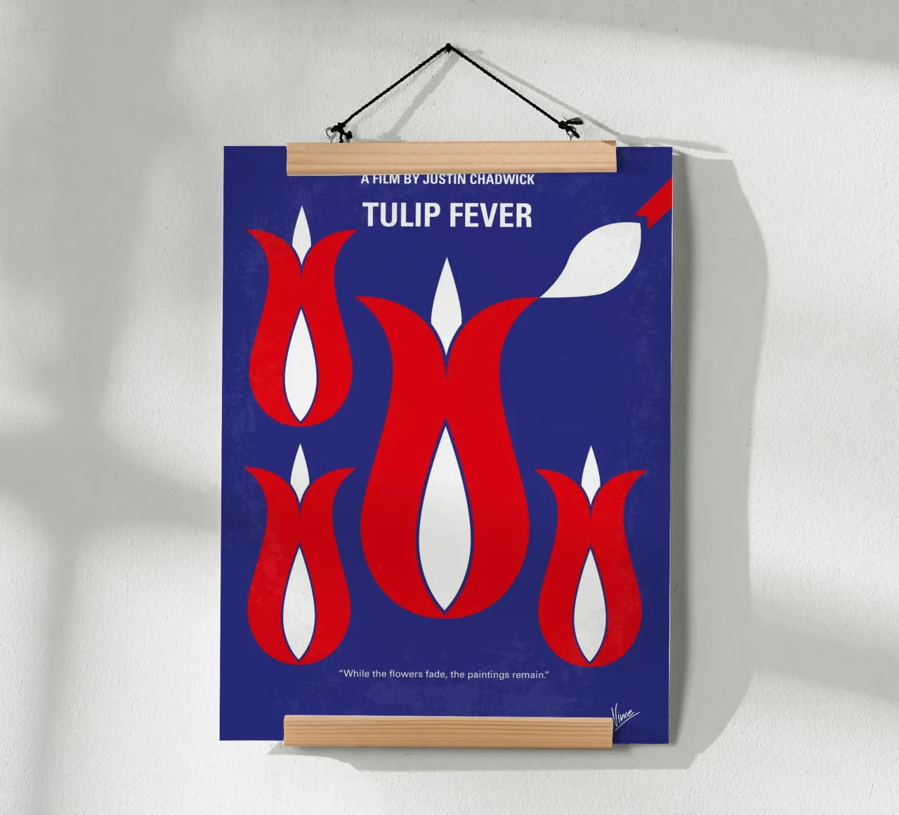 No875 My Tulip Fever minimal movie poster carta hahnemühle da Chungkong
