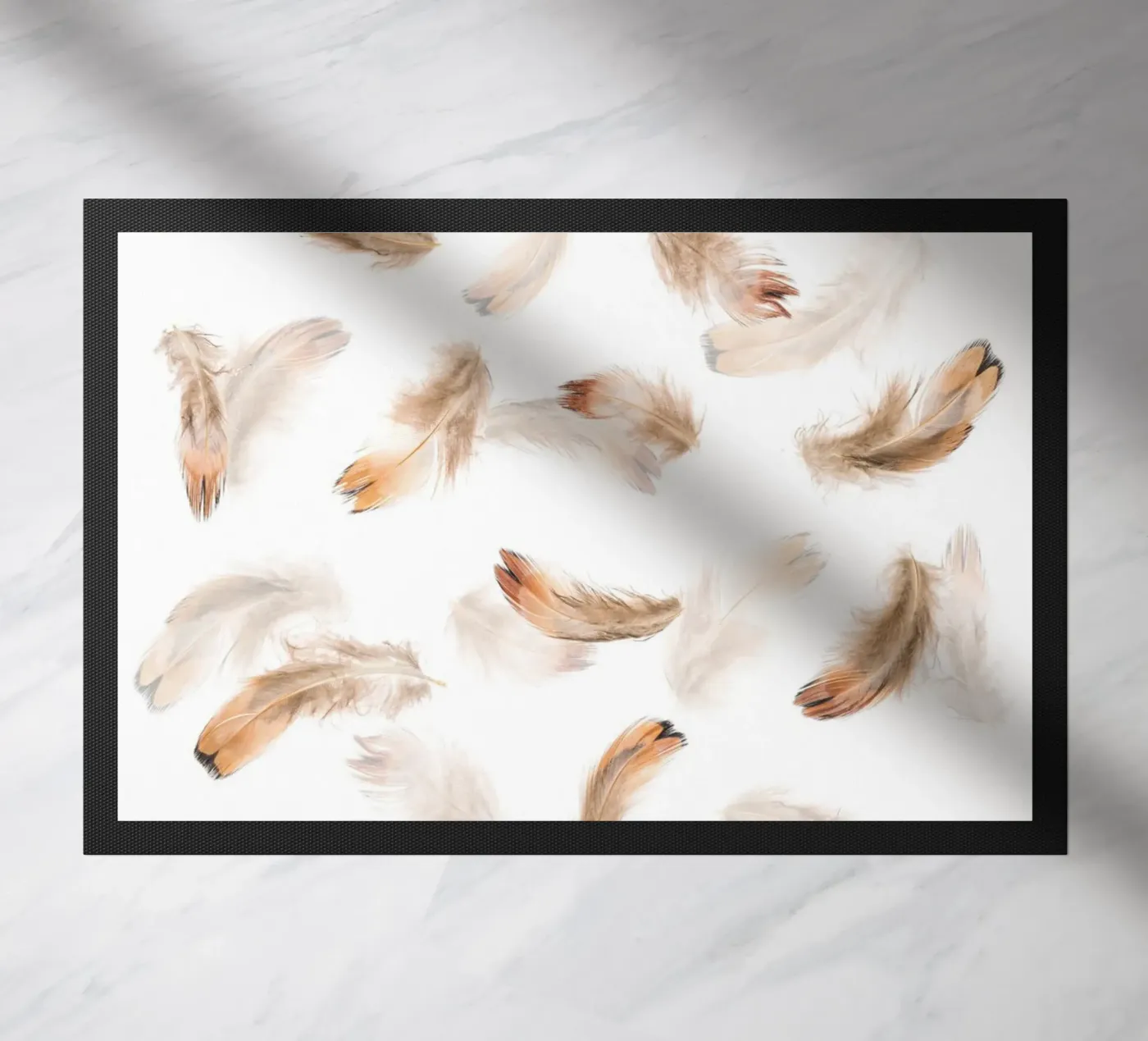 Feathers doormat by Curious Collections by Marielle Leenders