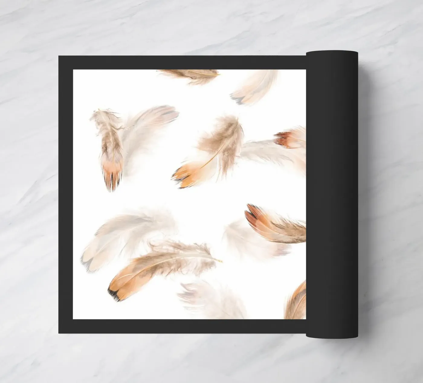 Feathers doormat by Curious Collections by Marielle Leenders