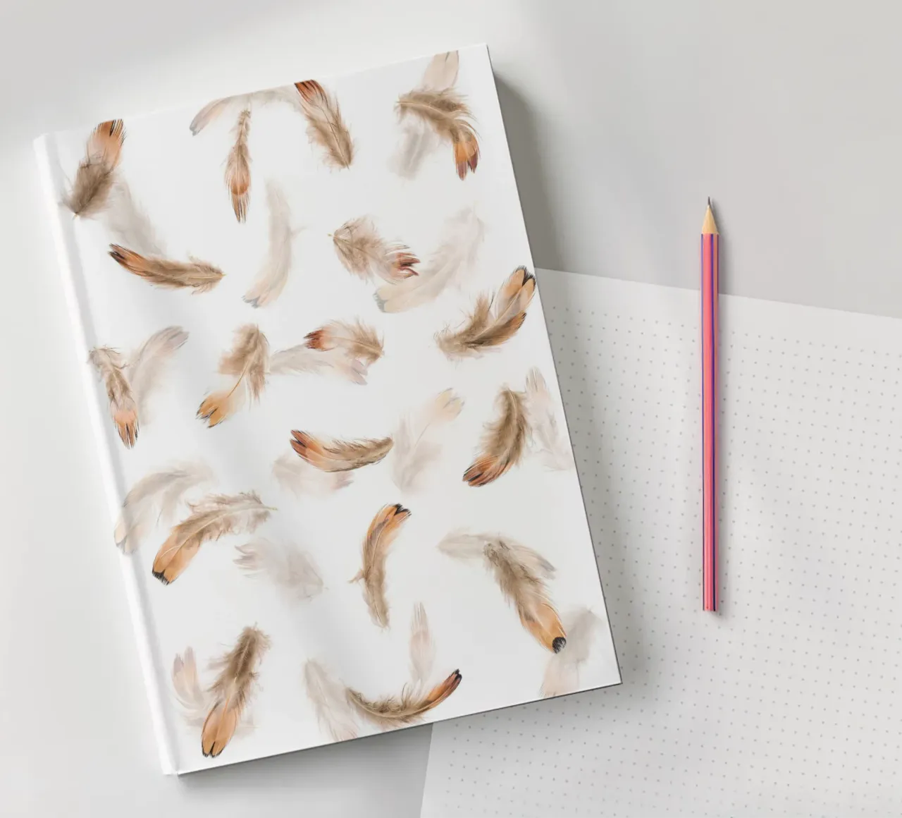 Feathers notebook by Curious Collections by Marielle Leenders